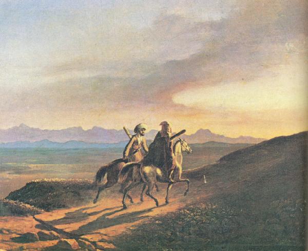 Mikhail Yurievich Lermontov Vospominanie o Kavkaze Norge oil painting art